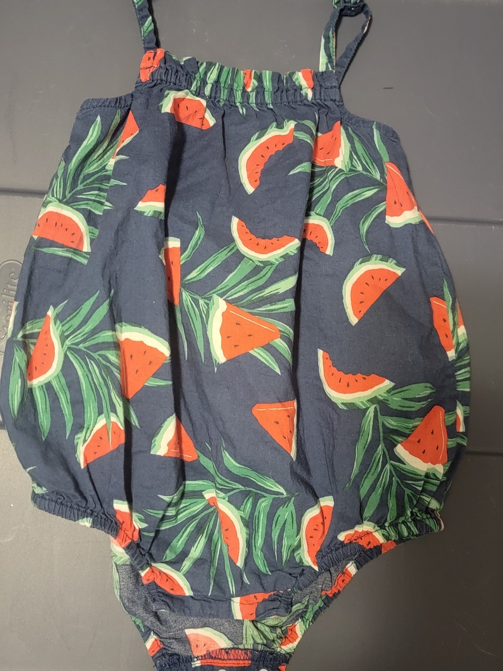 Old Navy Navy Watermelon-Print Baby Romper